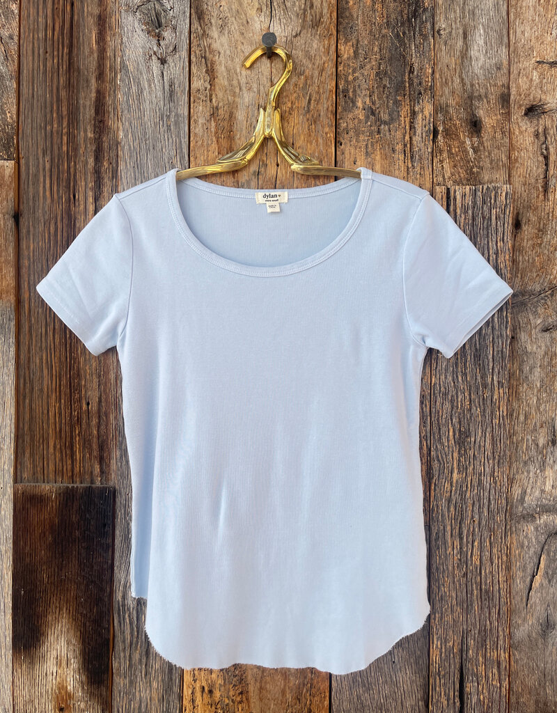 Dylan Dylan S/S Jude Rib Top Sky