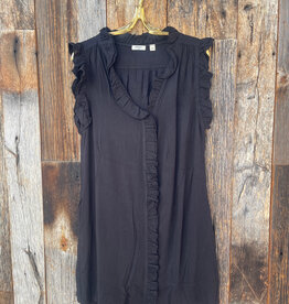 Dylan Dylan Lilly Ruffle Dress w/ Pockets Black