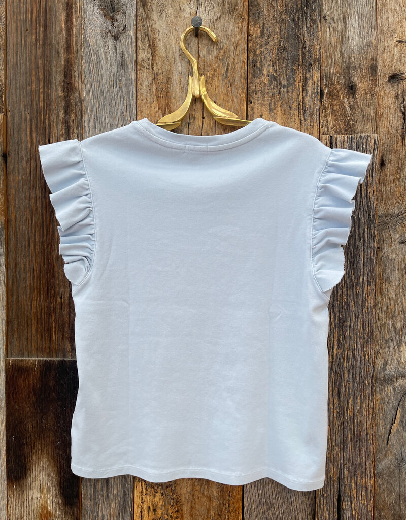 Dylan Dylan Stela Rib Tee Sky