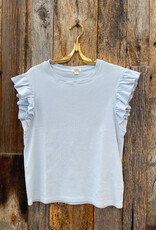 Dylan Dylan Stela Rib Tee Sky