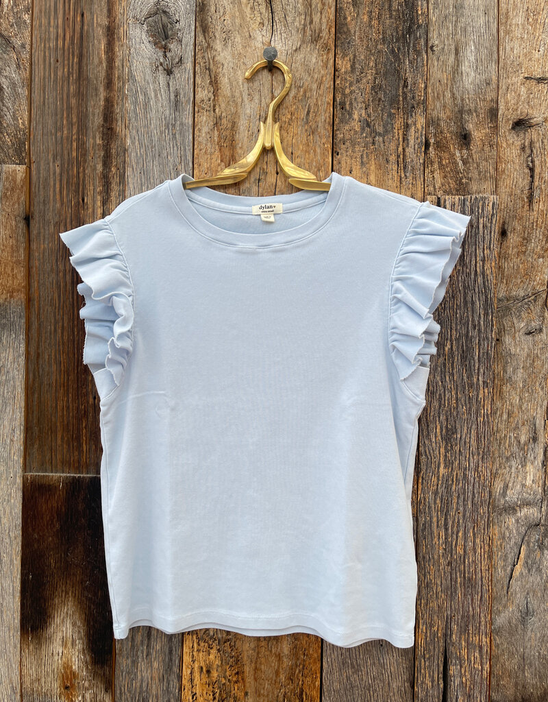Dylan Dylan Stela Rib Tee Sky