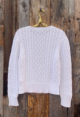 Dylan Dylan Classic Crew Sweater White
