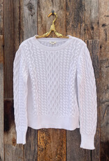 Dylan Dylan Classic Crew Sweater White
