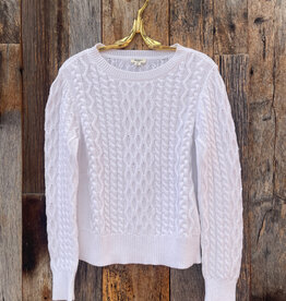 Dylan Dylan Classic Crew Sweater White