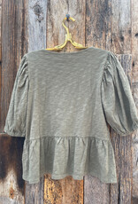Dylan Dylan Gemma Blouse Olive