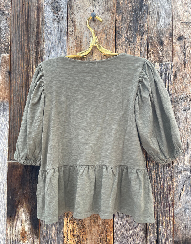 Dylan Dylan Gemma Blouse Olive