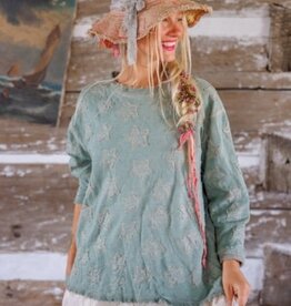 Magnolia Pearl Magnolia Pearl Little Star Hermosa Sweatshirt Top 2421 Garden Sage