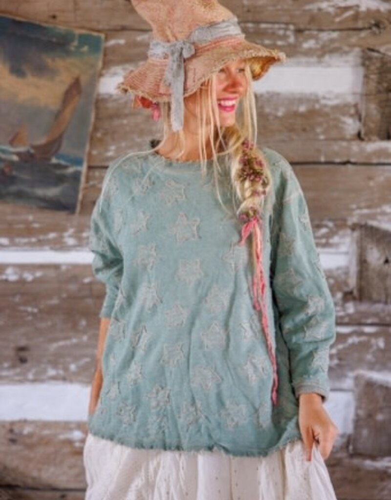 Magnolia Pearl Magnolia Pearl Little Star Hermosa Sweatshirt Top 2421 Garden Sage