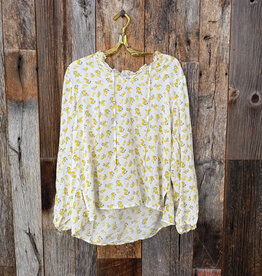 Dylan Dylan Charlie Ruffle Top Lemon