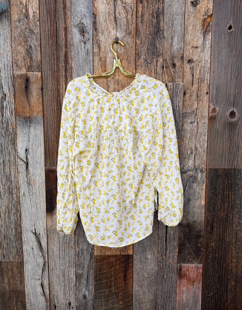 Dylan Dylan Charlie Ruffle Top Lemon