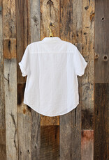 Dylan Dylan S/S Roll Sleeve Shirt White