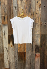 Dylan Dylan Stela Rib Tee White