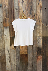 Dylan Dylan Stela Rib Tee White