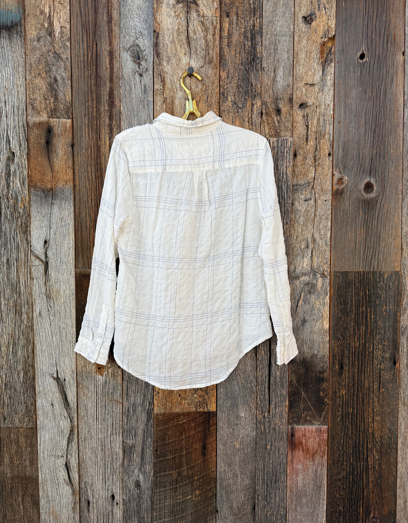 Dylan Dylan 1 Pocket Plaid Shirt Nat/Sky