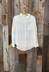 Dylan Dylan 1 Pocket Plaid Shirt Nat/Sky