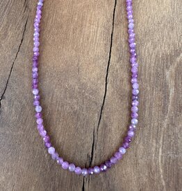 Radiant Malas Tiny Intention Necklace Ruby 16"