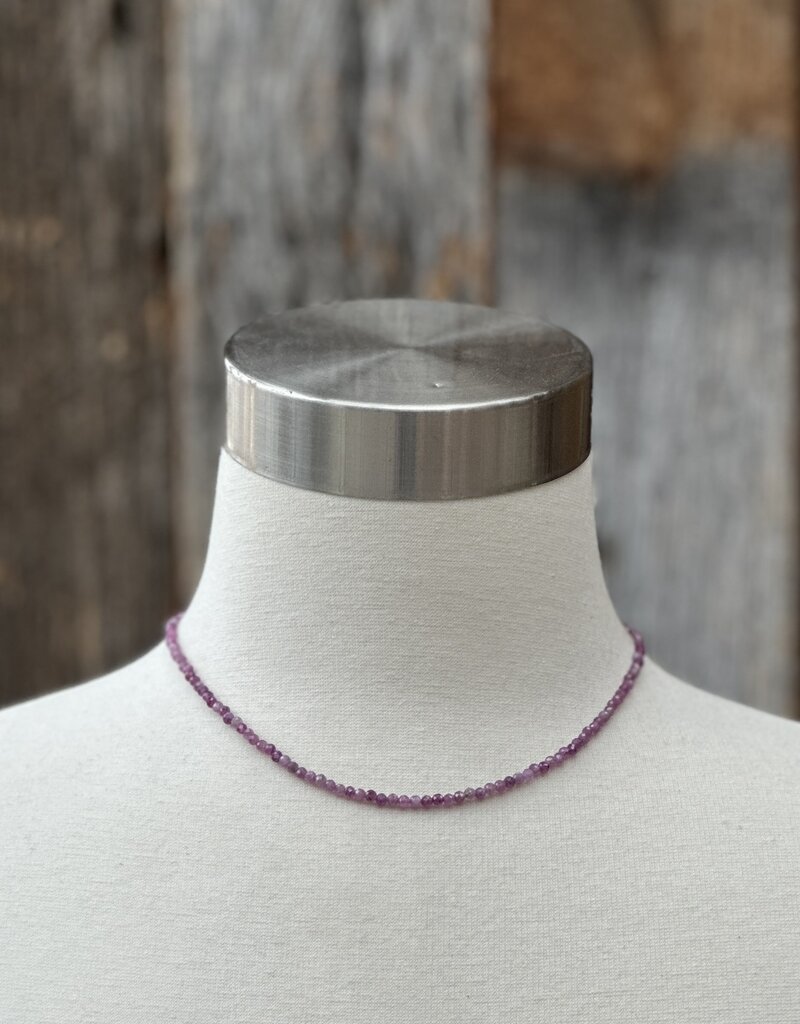 Radiant Malas Tiny Intention Necklace Ruby 16"