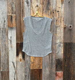 Project Social T Project Social T Rue Heathered V-neck Tank Heather Grey