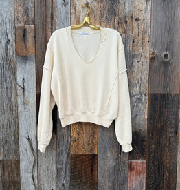 Project Social T Project Social T Hazel Scoop Neck Sweatshirt Ceramic