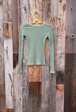 Project Social T Project Social T What's The Scoop Rib L/S Dark Sage