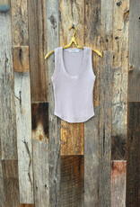 Project Social T Project Social T Suki Scoop Neck Rib Tank Violet