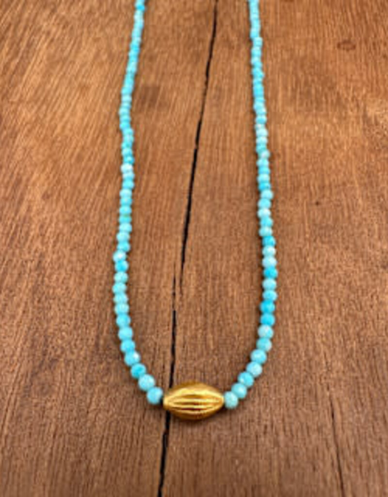 Margaret Solow Margaret Solow Turquoise Beaded 17" DV-TQB/18
