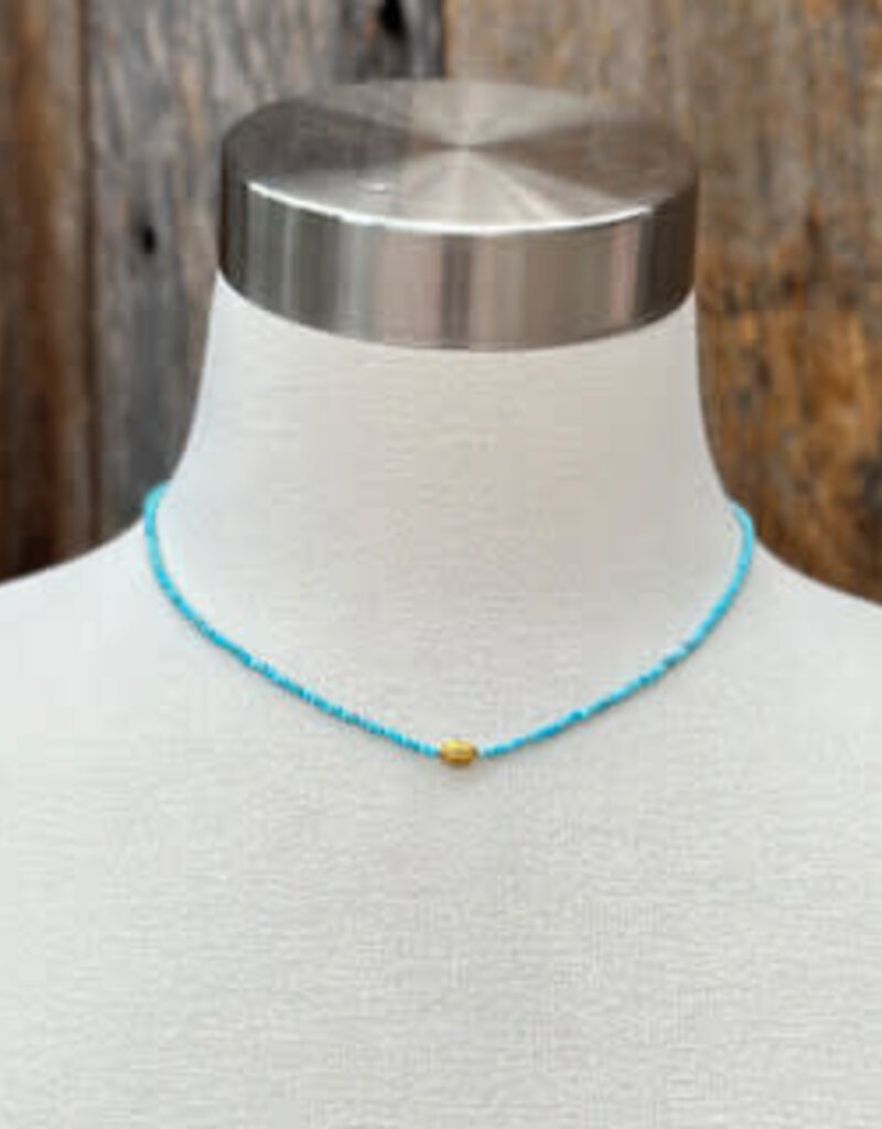Margaret Solow Margaret Solow Turquoise Beaded 17" DV-TQB/18