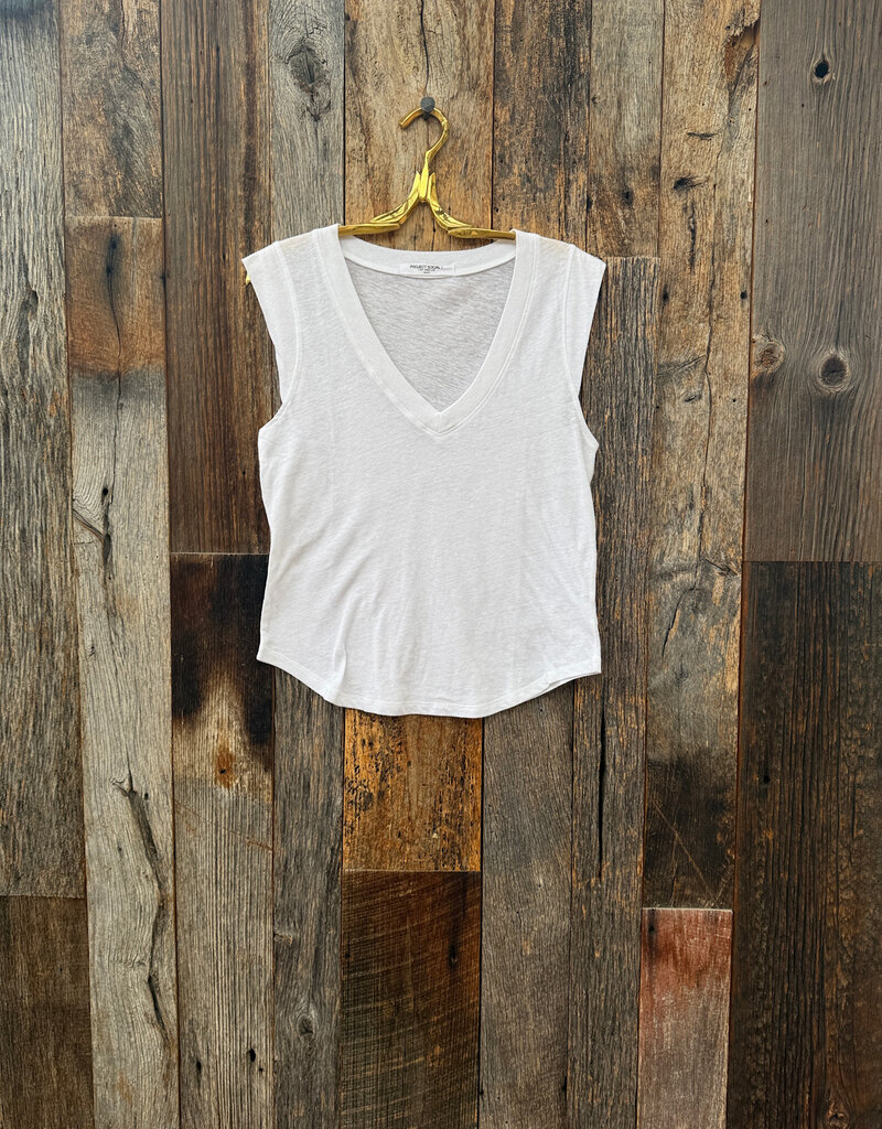 Project Social T Project Social T Rue V-Neck Tank White