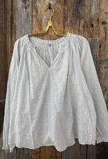Margaret O'Leary Margaret O'leary Karlie Ruffle Trim Top Vanilla