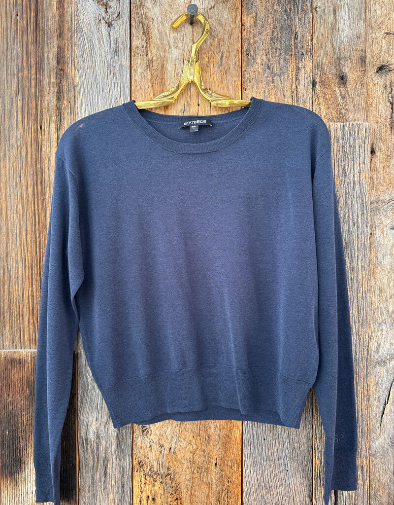 Stateside Stateside Sheer Pullover Sweater Navy