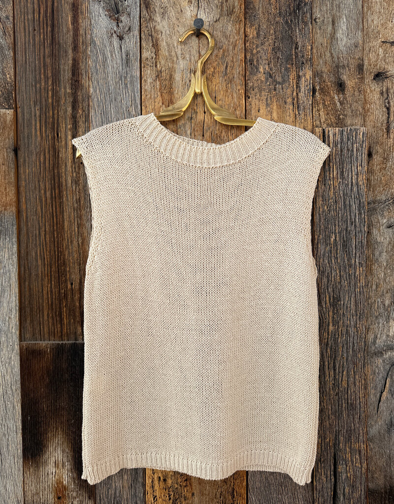 Milio Milano Milio Milano Knit Sweater Vest Beige