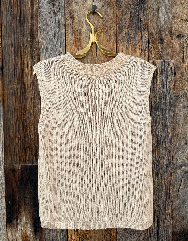 Milio Milano Milio Milano Knit Sweater Vest Beige