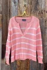 Wooden Ships Wooden Ships Margot Striped Top Coral