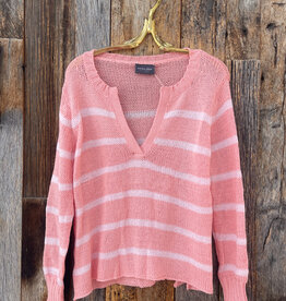 Wooden Ships Wooden Ships Margot Striped Top Coral