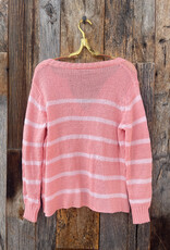 Wooden Ships Wooden Ships Margot Striped Top Coral