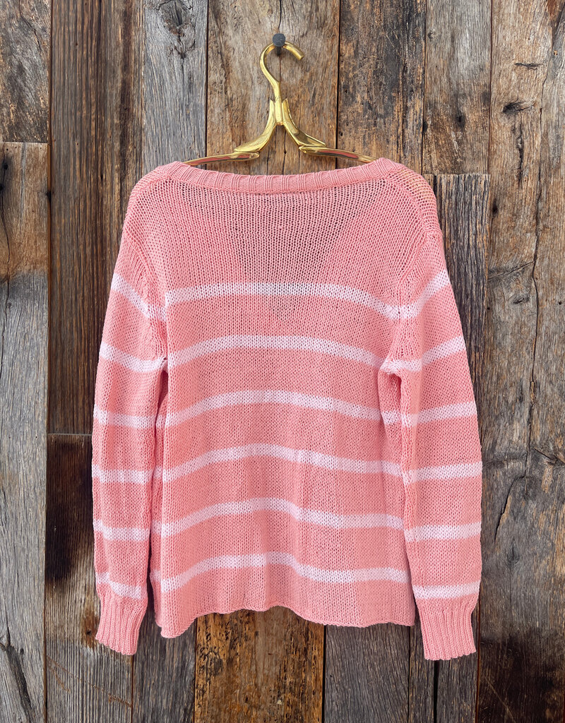 Wooden Ships Wooden Ships Margot Striped Top Coral