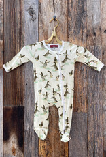 Milkbarn Milkbarn Organic Zipper Footed Romper Duck