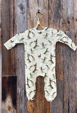 Milkbarn Milkbarn Organic Zipper Footed Romper Duck