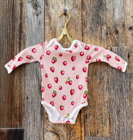 Milkbarn Milkbarn Organic L/S One Piece Strawberry