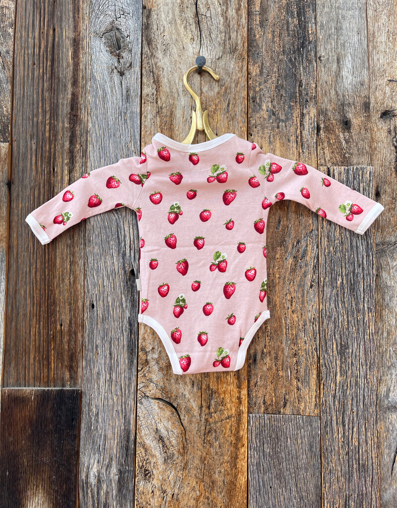 Milkbarn Milkbarn Organic L/S One Piece Strawberry