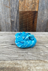 Anju Jewlery Anju Jewlery Block Printed Bandana Aqua Circle Teardrop