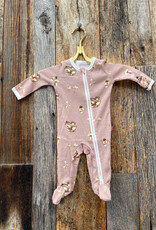 Milkbarn Milkbarn Organic Zipper Footed Romper Mushroom
