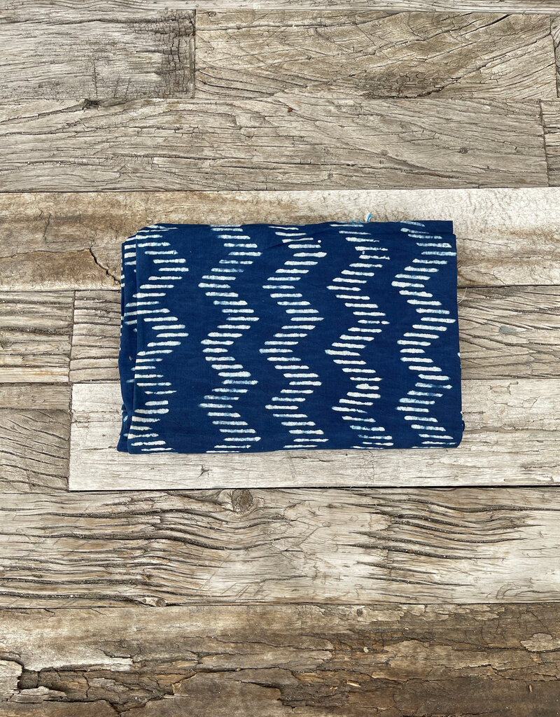 By The Sea Organics By The Sea Organics Block Print Indigo Sarong 1