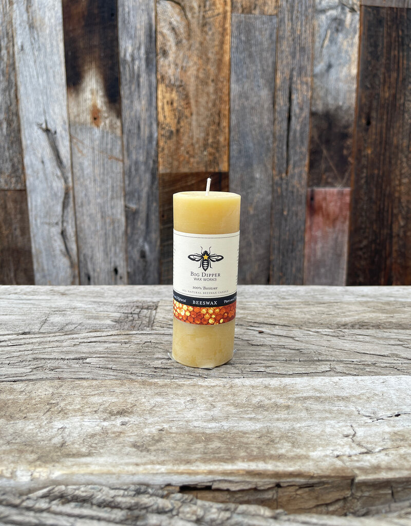 Big Dipper Big Dipper Small Beeswax Pillar Candle 2" x 4.75"