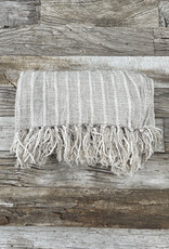 Blue Ocean Traders Verviers Handwoven Linen Throw