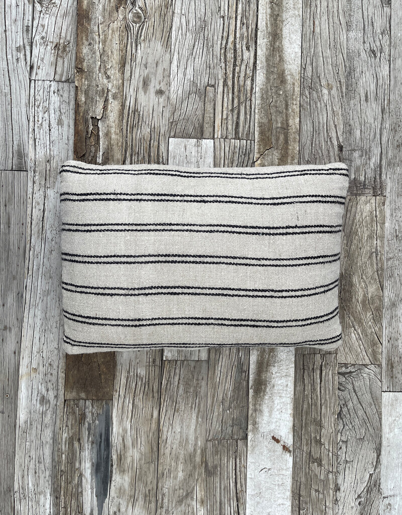 Blue Ocean Traders Tongeren Handwoven Linen Pillow 16x24