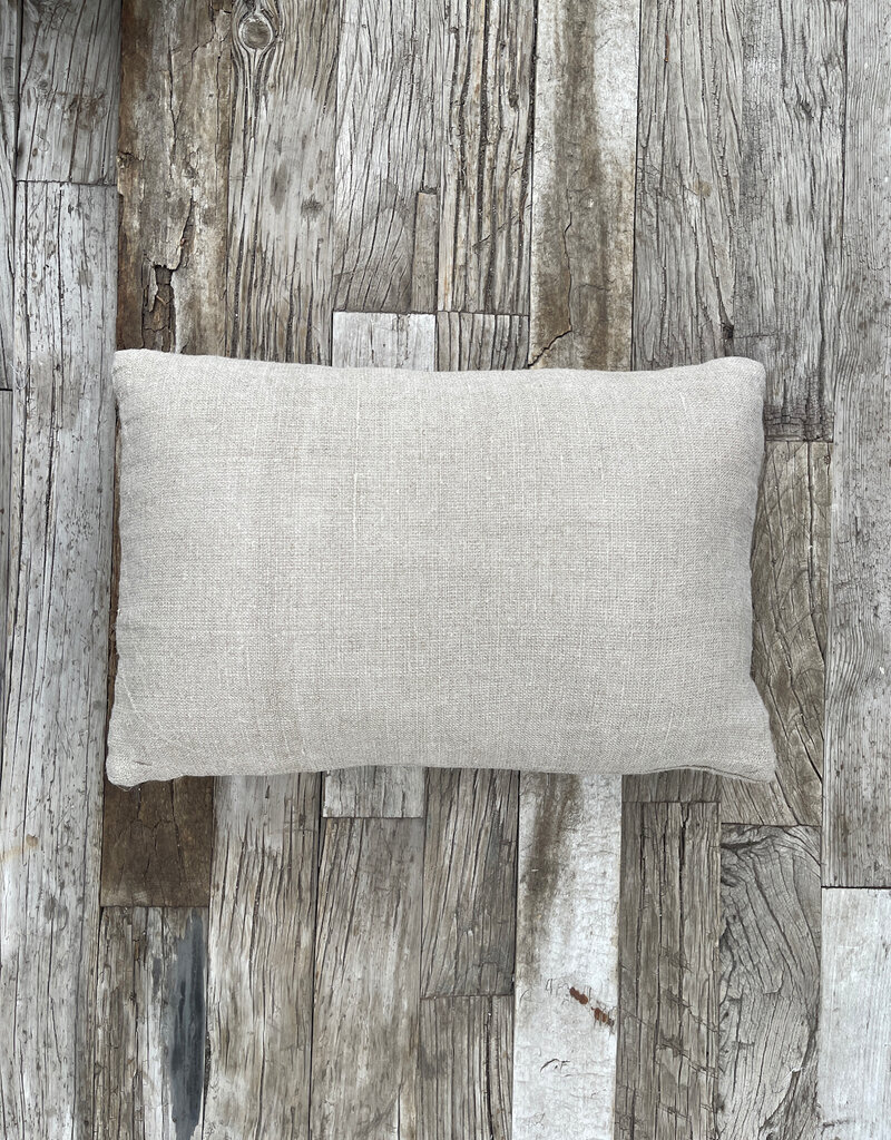 Blue Ocean Traders Lessines Handwoven Linen Pillow 16x24