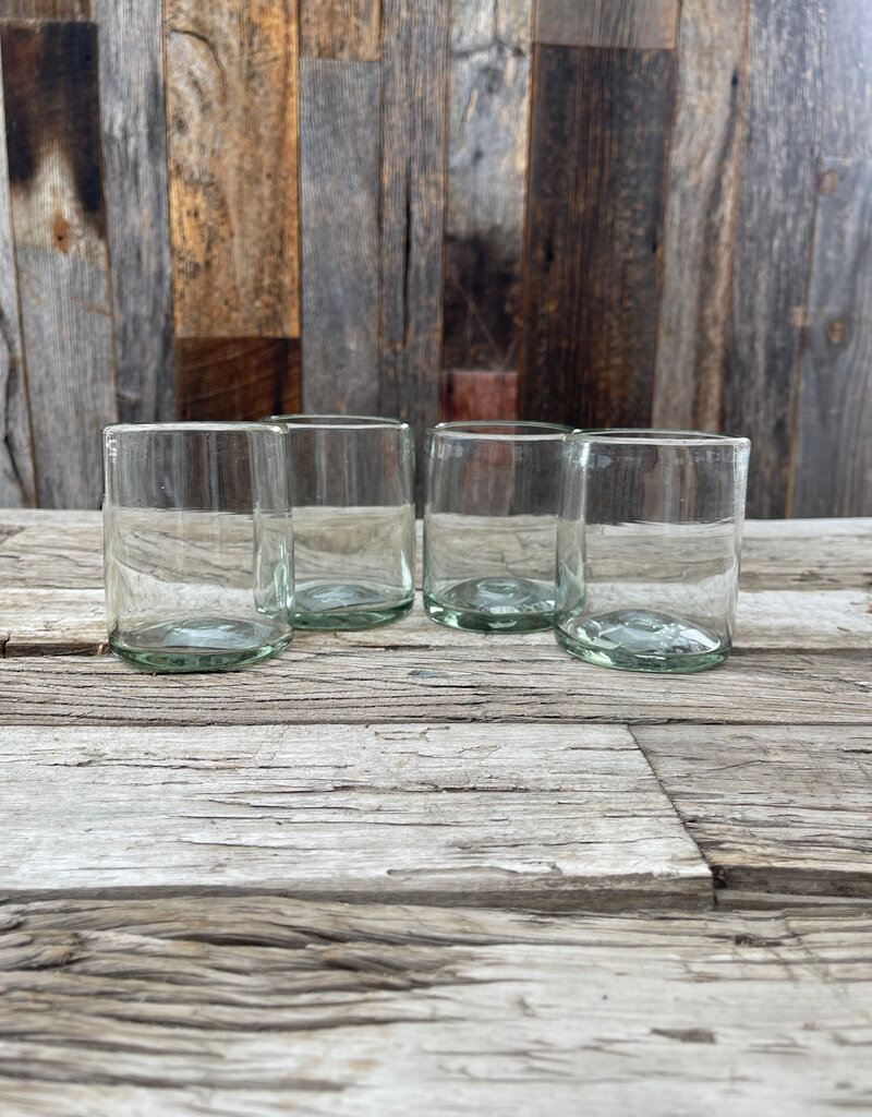 verve culture Verve Culture Mexican Handblown Glasses Set of 4 - Clear