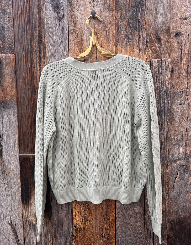 Lilla P Lilla P Saddle Sleeve V-Neck Cardigan Peapod