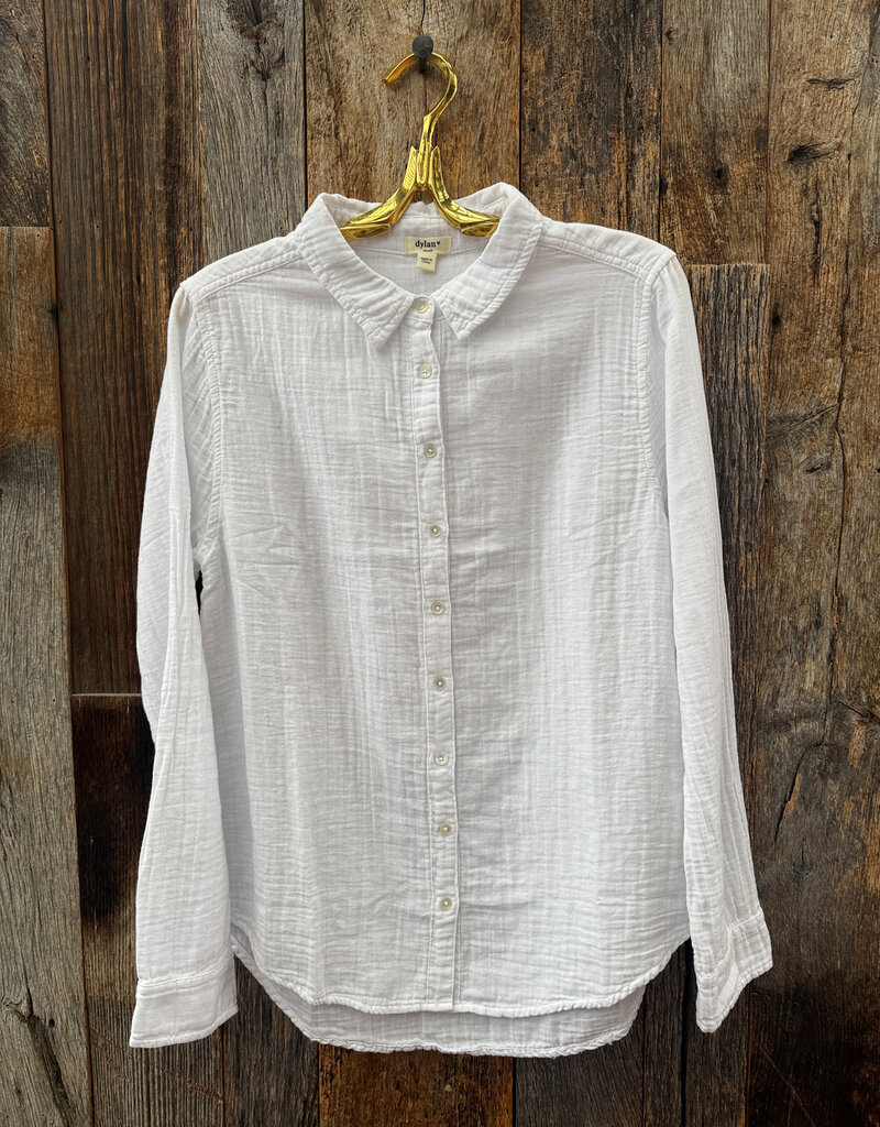 Dylan Dylan L/S Taylor Shirt White